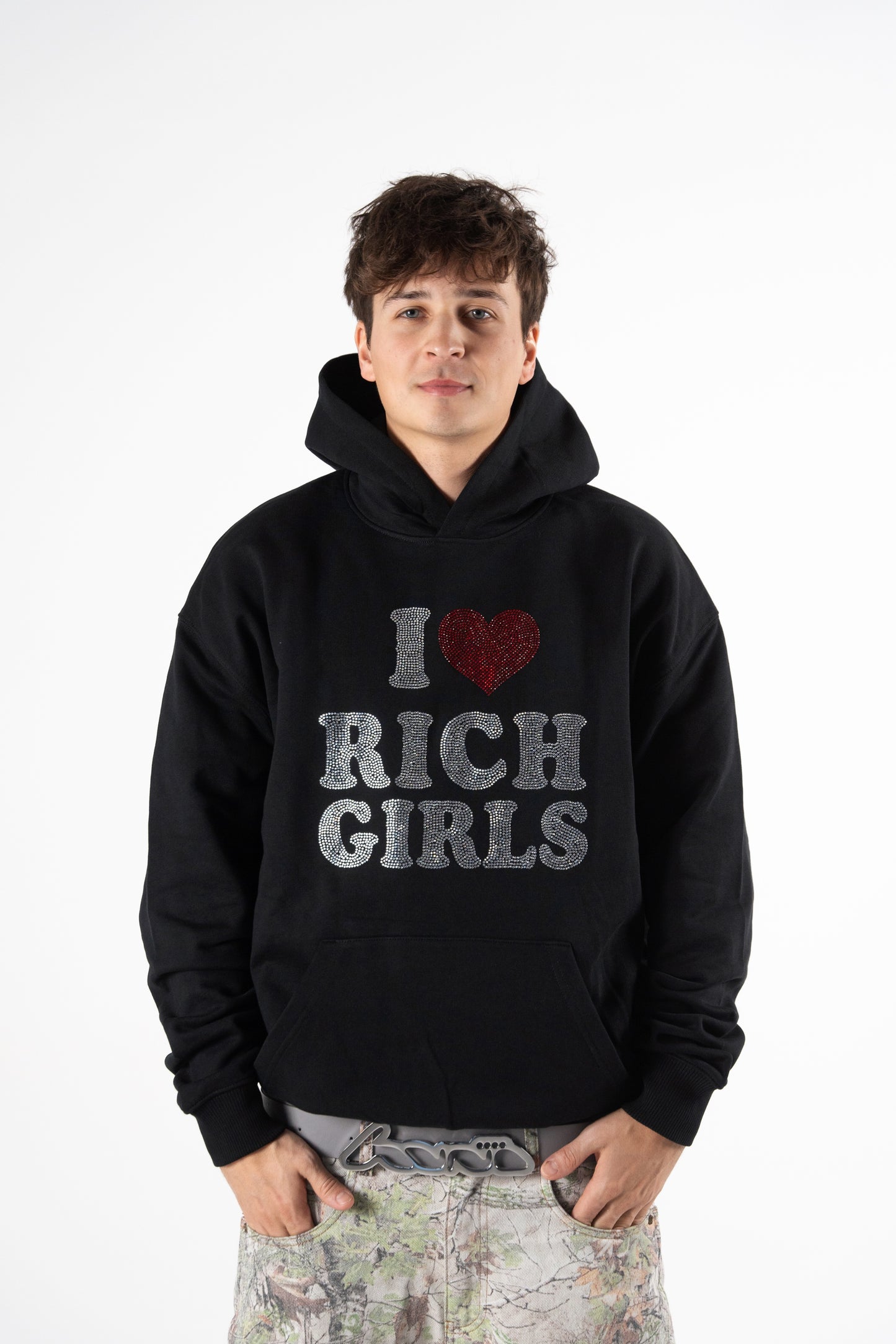 RICH GIRLS hoodie "BLACK"