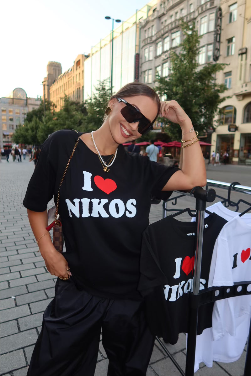 NIKOS T-Shirt "BLACK"